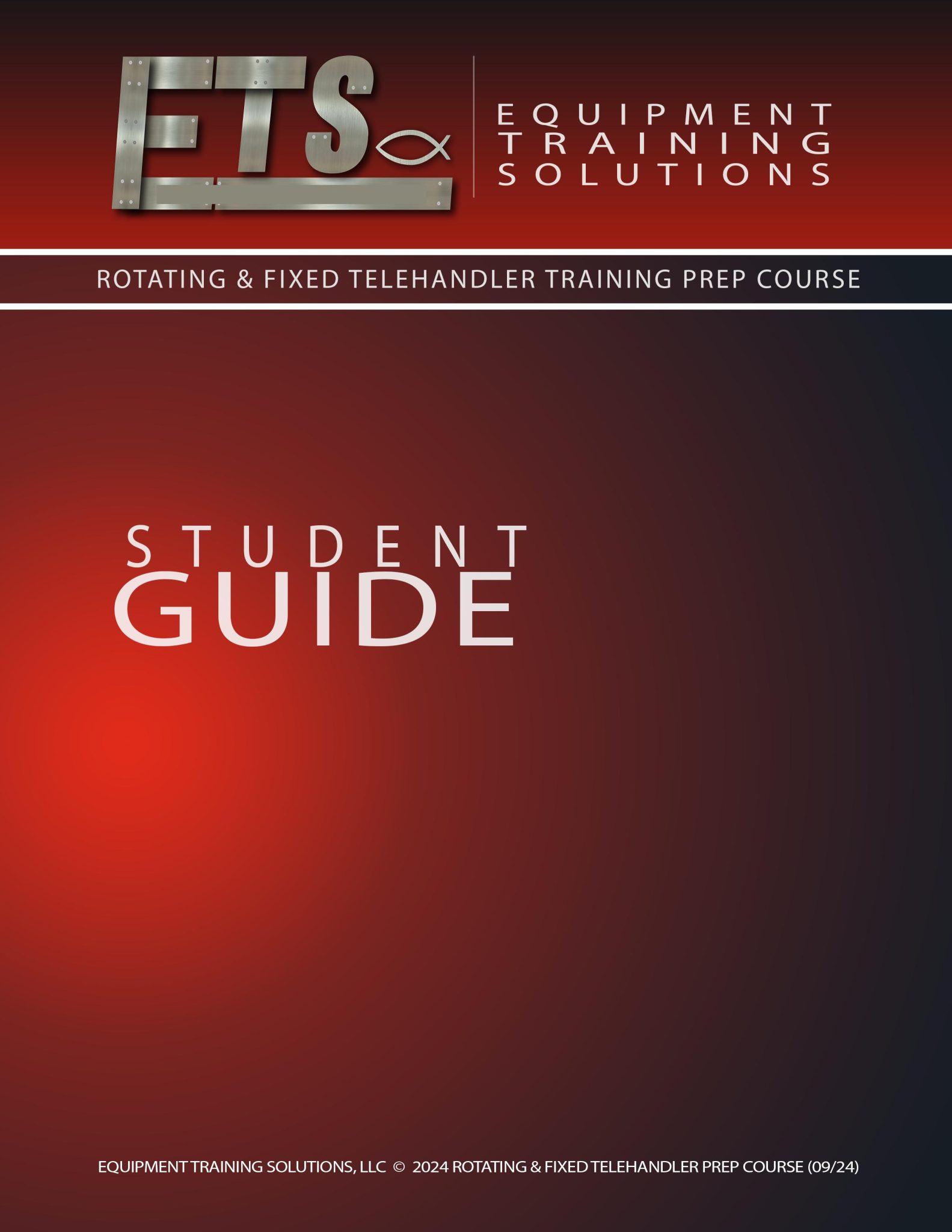 Telehandlerr Training EN – Telehandler (THO) – Student Guide – Equipment Training Solutions