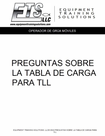 Grúa Telescópica Con Cabina Giratoria (TLL) – Preguntas De La Tabla De ...